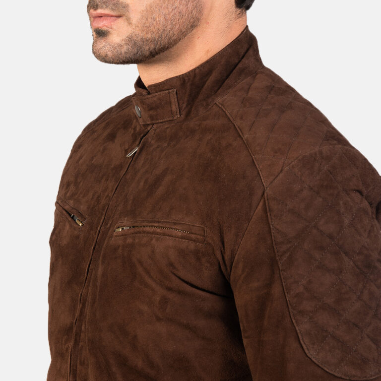 Mens Sven Mocha Suede Bomber Jacket7838-9-1577528245886